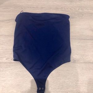 Express Blue Tube Top Bodysuit